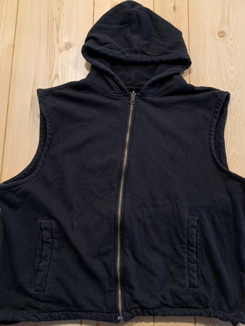 Harley-Davidson Motorcycle Biker Grunge Punk Hoodie Zip Sweater Vest Women's 3XL